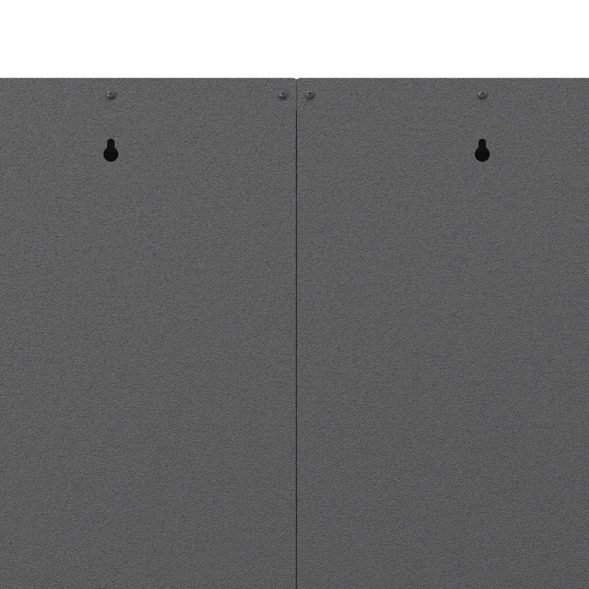 Metal Wall Mounted Tool Storage Cabinet with 2 Locking Doors and Adjustable Shelf - Gray or Black