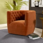 Ergonomic Design Swivel Chair with Tufted Accent - Multiple Colors
