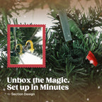 6 ft Prelit Whimsical Christmas Tree with 200 Lights - Bent Top
