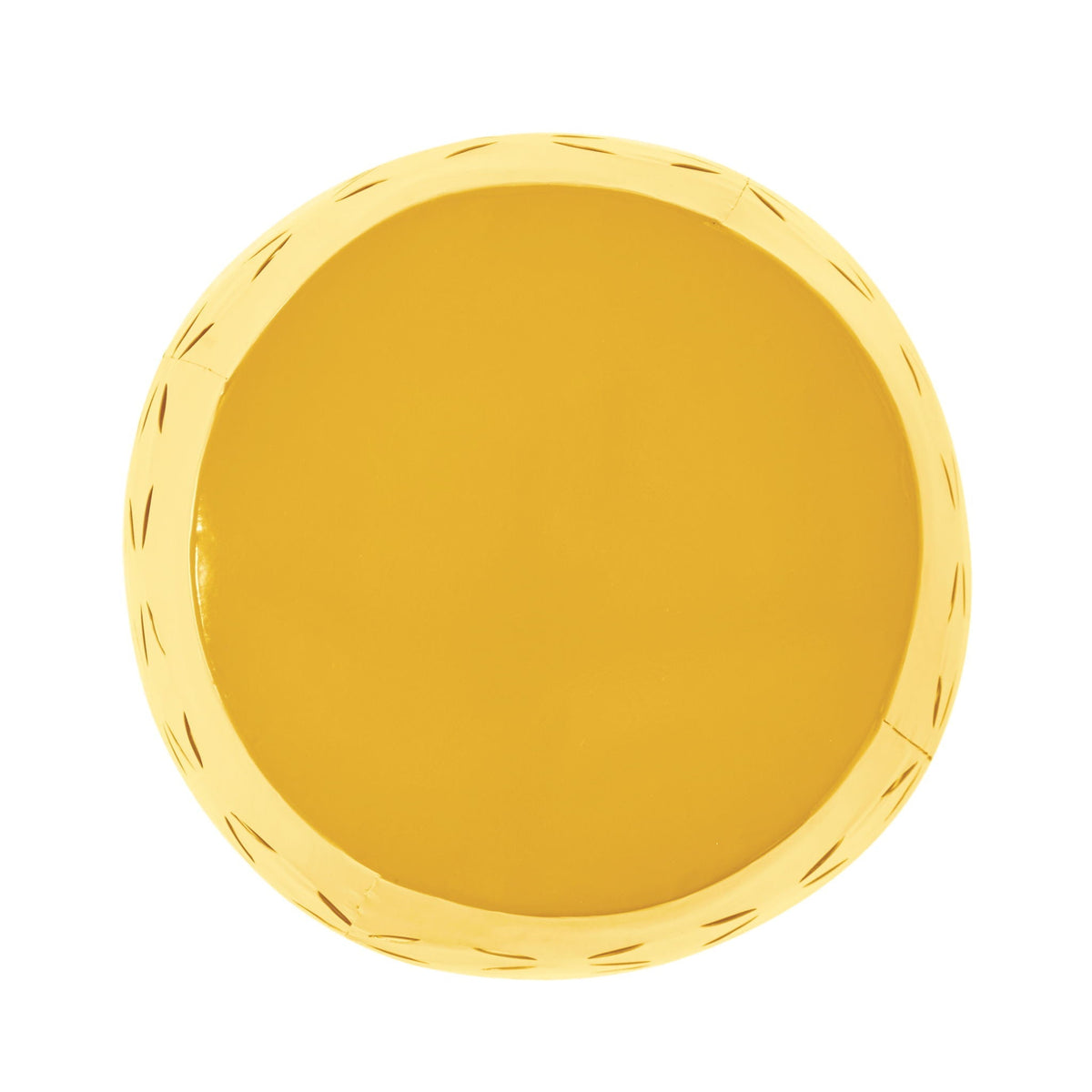Barrel Shape Outdoor Side Table with Durable Metal Design - Yellow or Green
