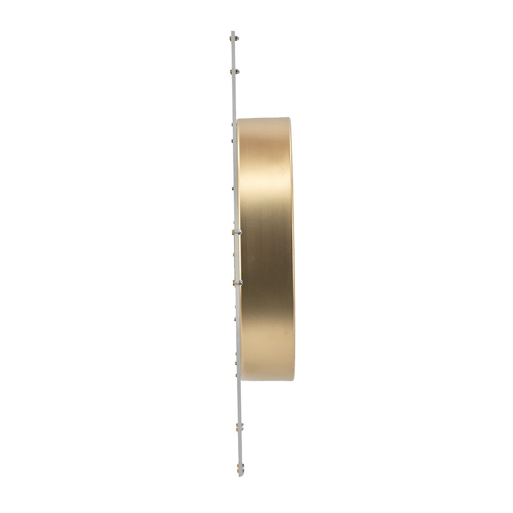 Round Moving Gear Wall Clock with Roman Numerals - Multicolor