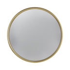 Round Mirror with Iron Frame - Gray