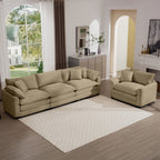 Oversized Deep-Seat Fabric Sofa & Chair Sets