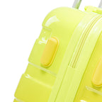2-Piece Polycarbonate Spinner Wheel Luggage Set with Lock - Green & Yellow