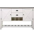 2 Drawer Server with Spacious Storage - Brown