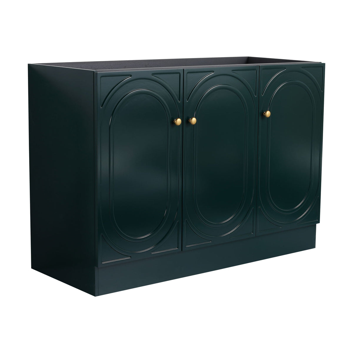 Modern Freestanding Bathroom Vanity with Soft Close Cabinet Doors - Pearl Silver, White, or Dark Green