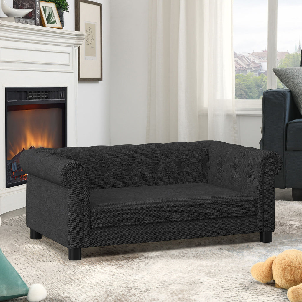 Modern Elegant Rectangle Pet Bed with Elevated Design - Multiple Colors