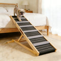 Adjustable Dog Ramp for Couch with Non-Slip Pads - Solid Wood