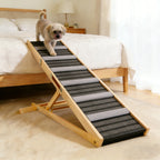 Adjustable Dog Ramp for Couch with Non-Slip Pads - Solid Wood