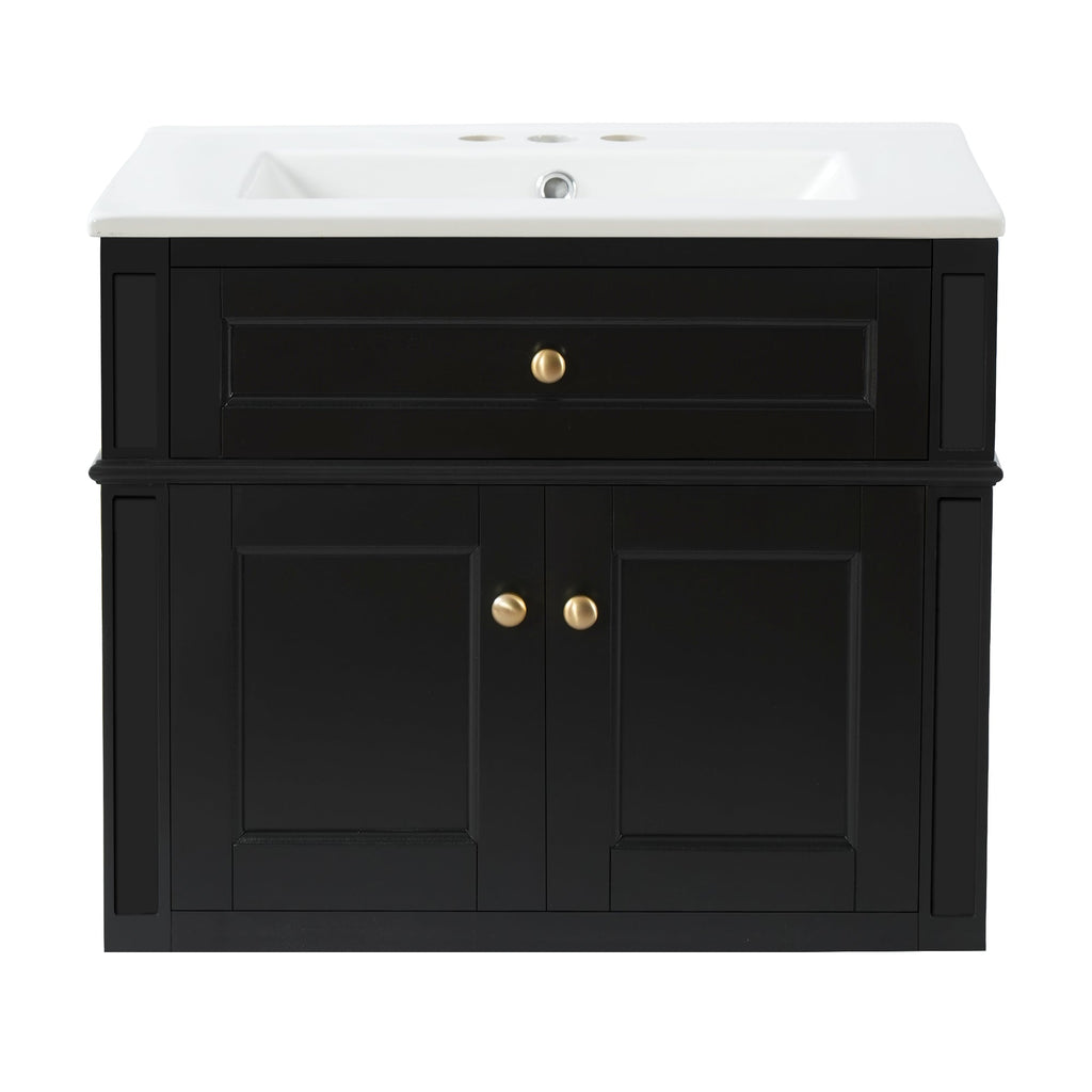 24" Wall Mounted Modern Bathroom Vanity