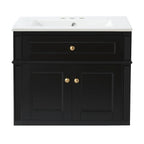 24" Wall Mounted Modern Bathroom Vanity
