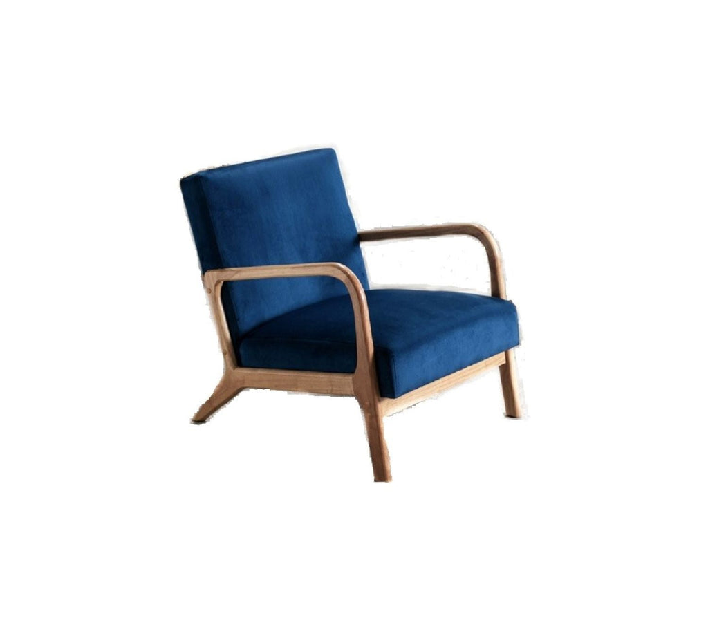 Mid-Century Modern Accent Chair with Cushioning - Multiple Colors