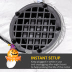 Inflatable Halloween Ghost Window Sticker with LED Lights - White