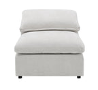 Naveen 6 Piece Modular Sectional with Full Foam Seating - Ivory