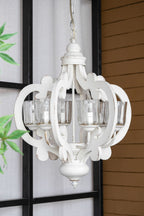 Farmhouse Chandelier with Adjustable Chain - Multiple Colors