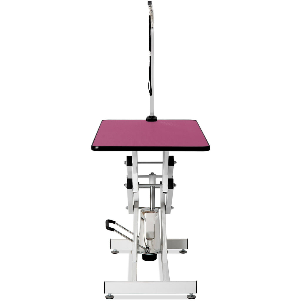 Hydraulic Pet Grooming Table with Adjustable Height - Purple or Pink