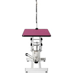 Hydraulic Pet Grooming Table with Adjustable Height - Purple or Pink