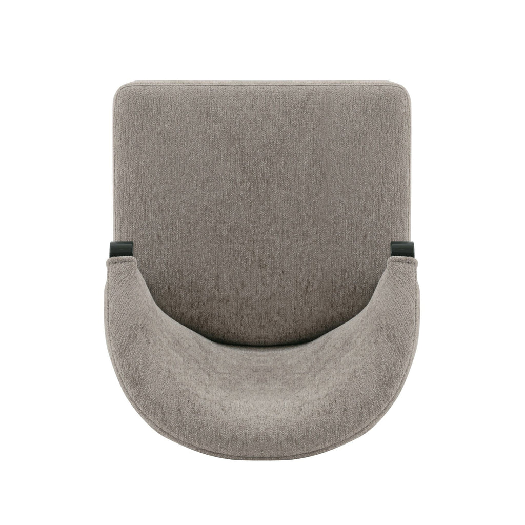 Ola Dining Chair with Solid Elm Wood Frame and High-Density Foam - Beige, Gray, or Dark Gray