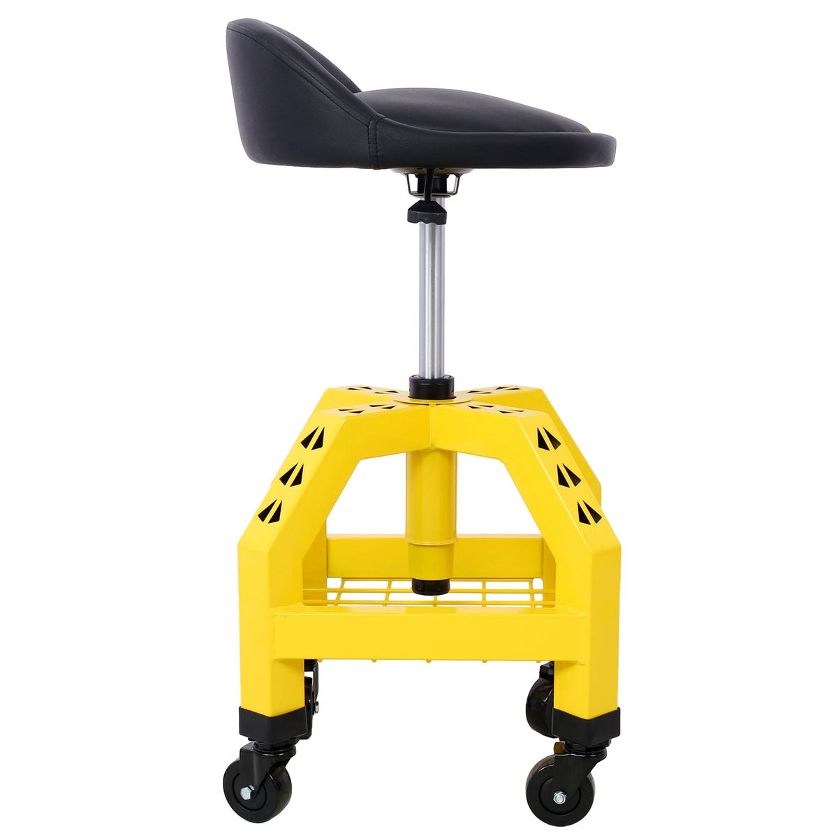Pneumatic 360 Degree Swivel Creeper Stool with Adjustable Height - Red, Yellow, Green, Dark Gray