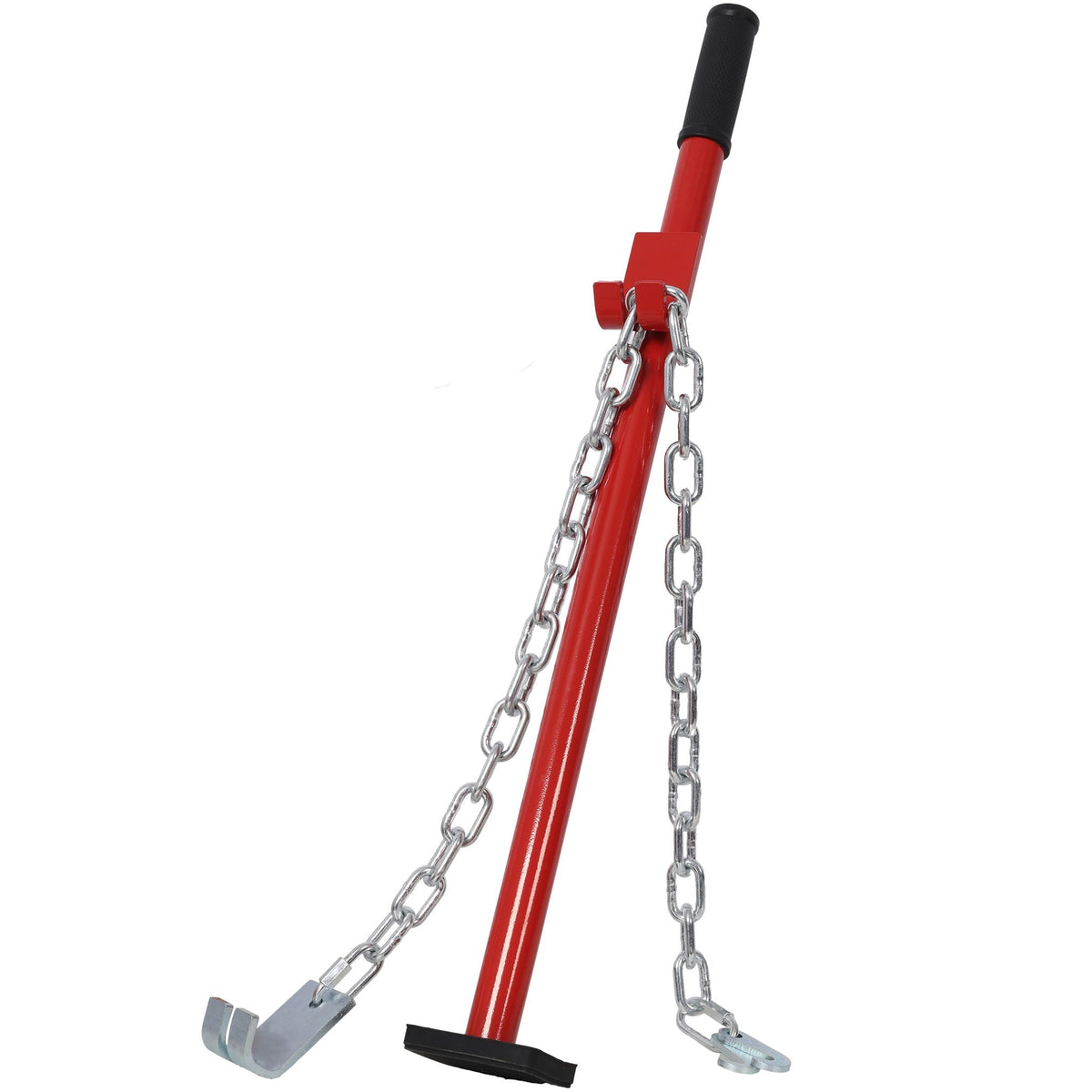 Universal Steel Dent Removal Pulling Stick with Welded Hooks - Red