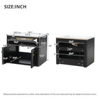 24" Wall Mounted Modern Bathroom Vanity