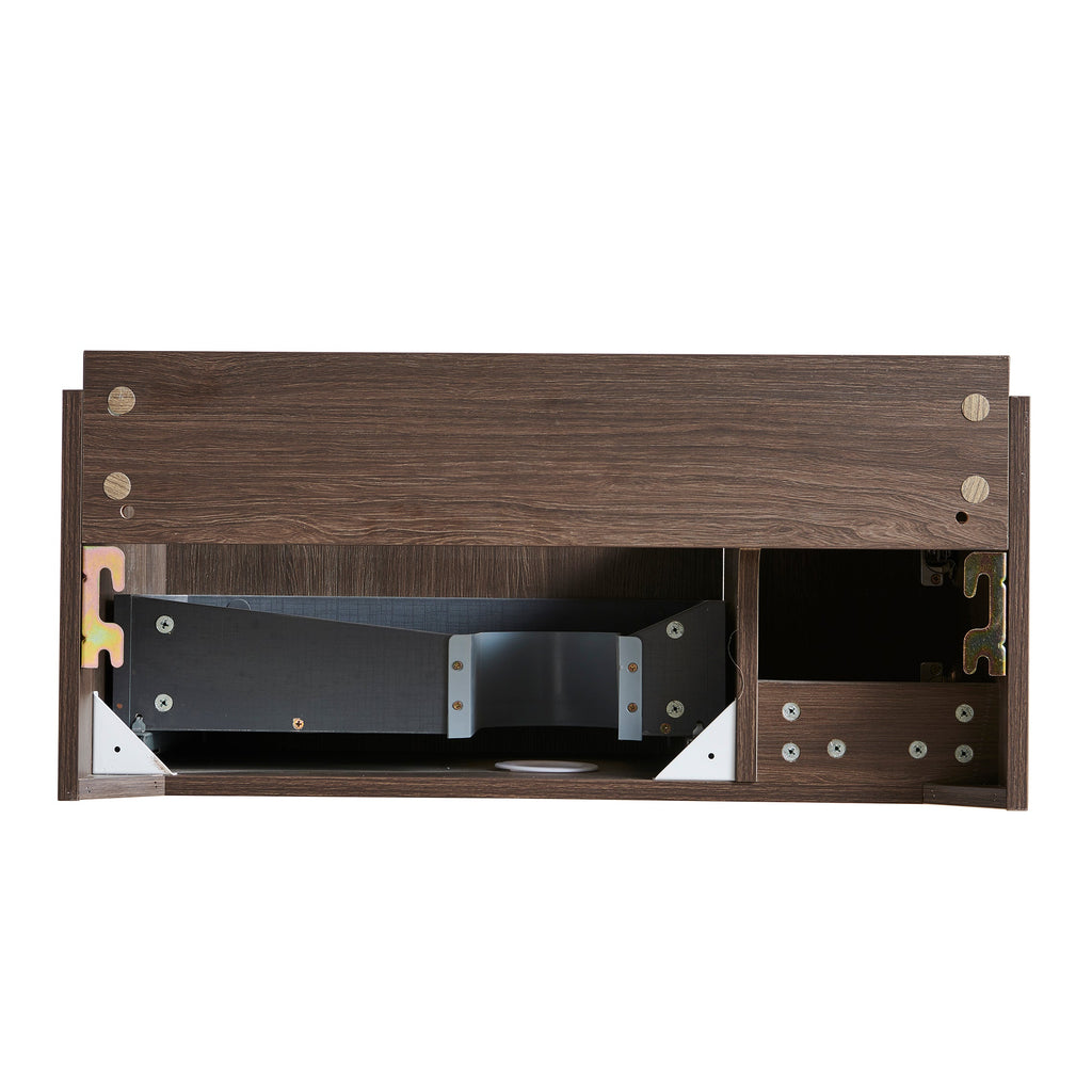 30" Muri Bathroom Vanity with Soft-Close Storage - Espresso