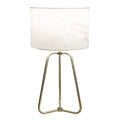White Desk Lamp with Metal Base - Optima