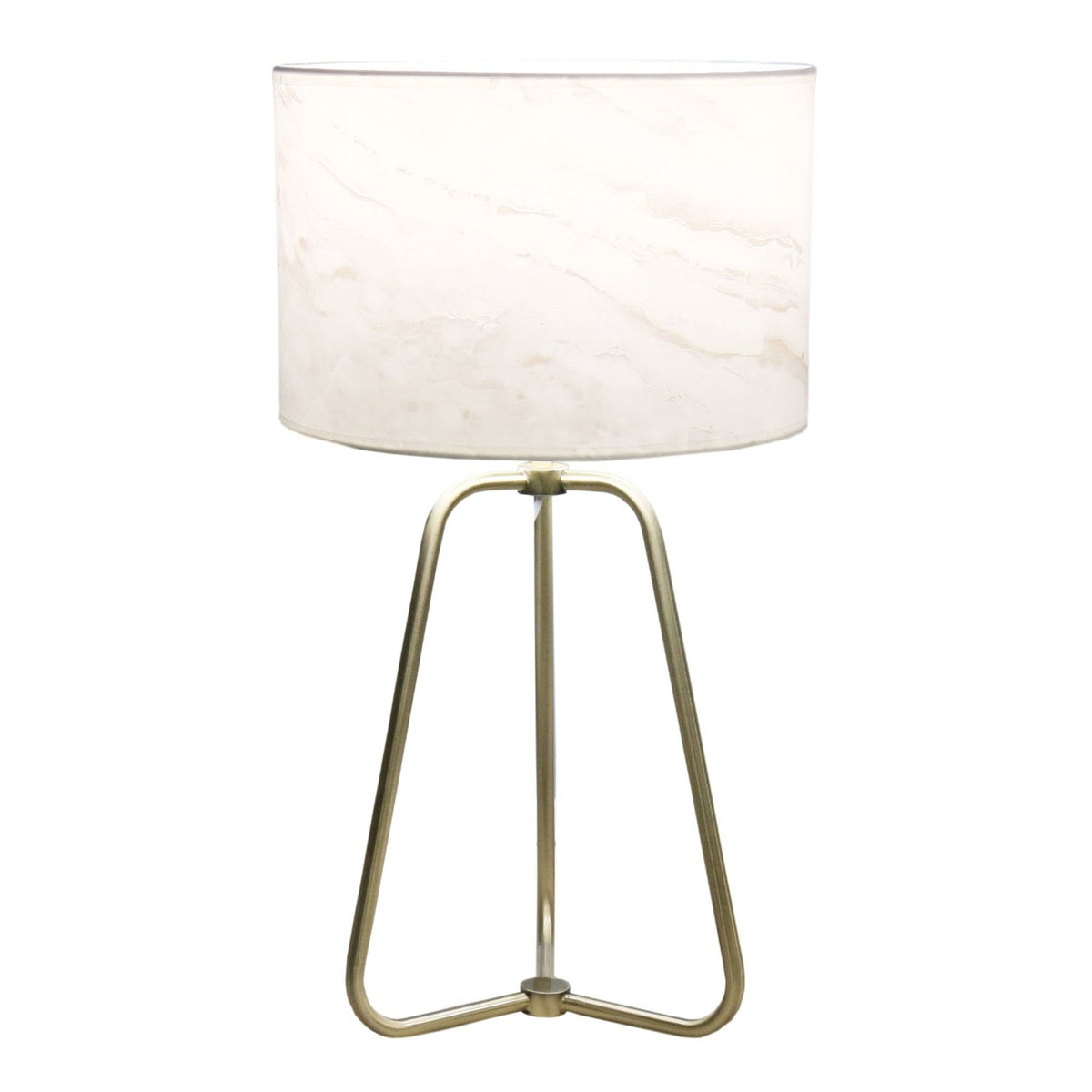 White Desk Lamp with Metal Base - Optima