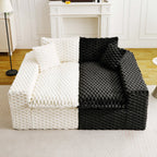 Luxury Multifunctional Sofa for Living Room with Adjustable Layout - Black, Dark Green, White, Pink