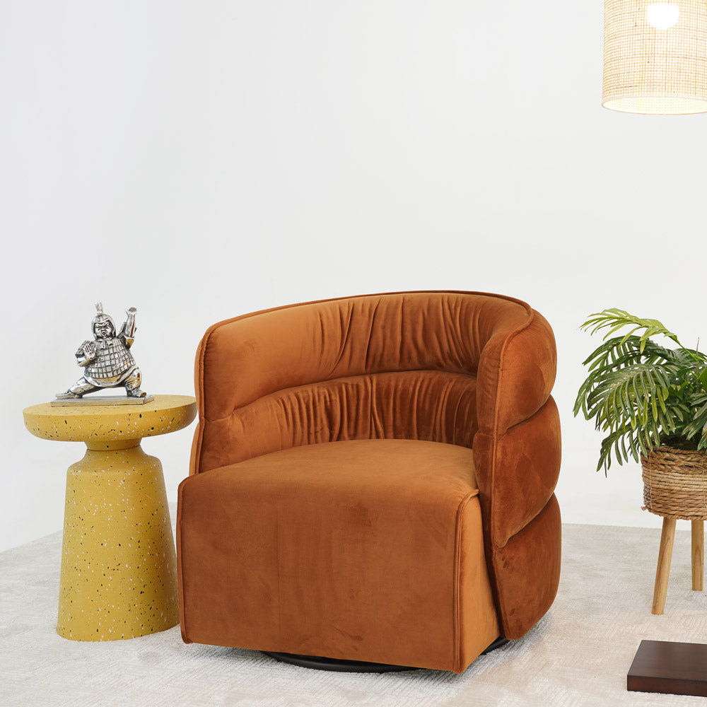 Walden Stylish Swivel Chair with Integrated Armrests - Multiple Colors