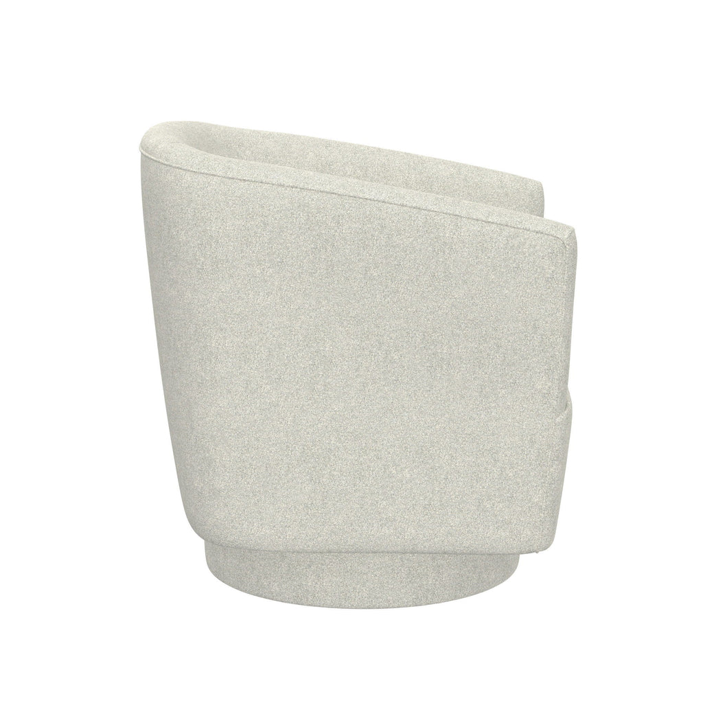 Fabric Swivel Accent Chair with Compact Design - Light Blue, Dark Green, White, Gray, Blue