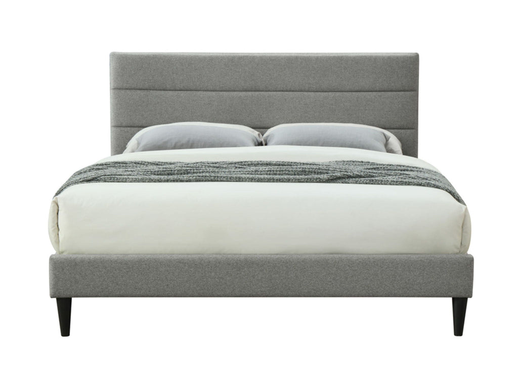 Channel Bed with USB Charging Ports - Dark Gray