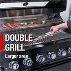 46-Inch Deluxe Stainless Steel Gas Outdoor Kitchen Barbecue Grill