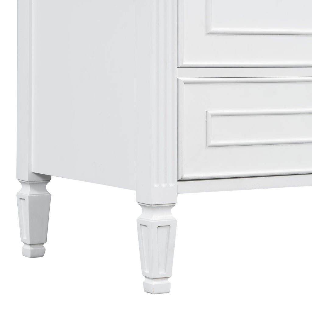 Freestanding Vanity with Drawer & Soft Close Doors - Green or White