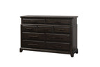 Mahogany 9 Drawer Dresser with Ample Storage - Mahogany