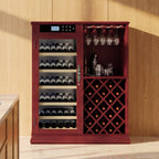 69 Bottles Wood Wine Refrigerator Cabinet