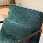 Upholstered Living Room Chair with Curved Armrests - Choice of Color