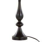 Contemporary Table Lamp with Crystalline Shade - Gold, Black, or Gray