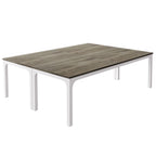 Extra Long 2 Person Computer Desk with Collaborative Workstation - White Oak