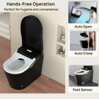 Tankless Modern Smart Toilet with Bidet and Auto Flush - White