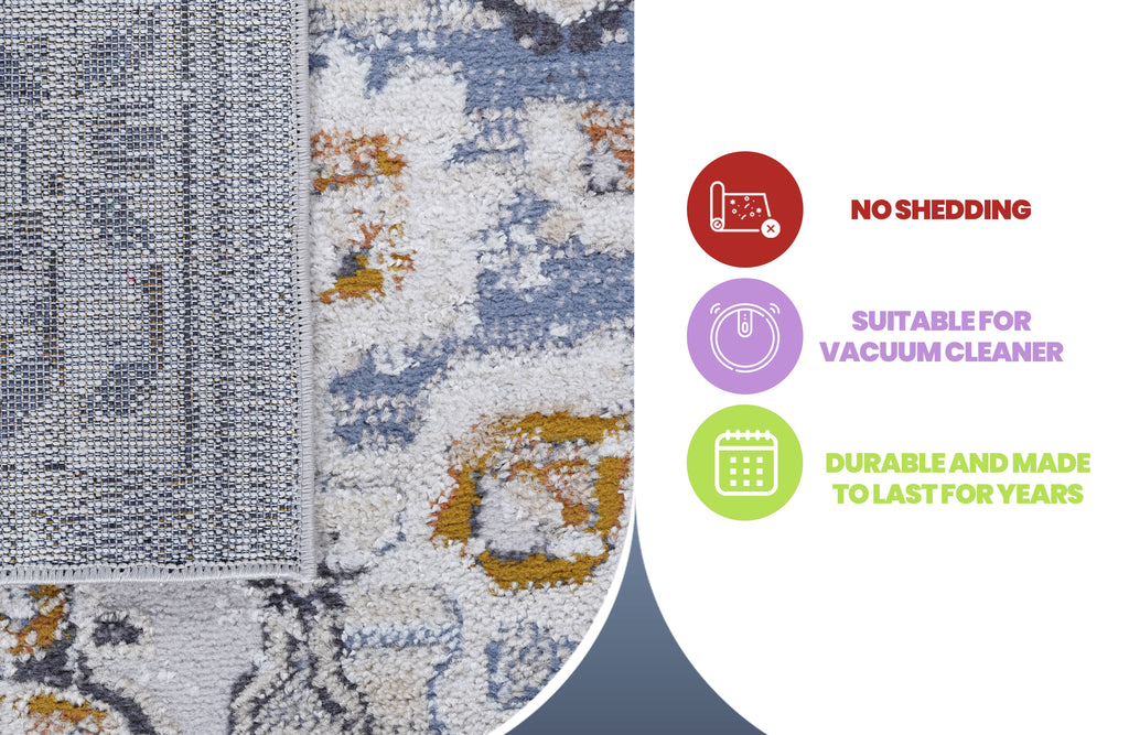 Payas Collection 5.3x7.6 Rug with Stain Resistance - Cream