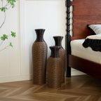 Classic And Neat Floor Vase with High Independent Stand - Multiple Colors