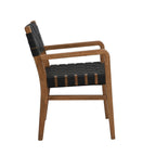 Modern Upholstered Dining Chair with Ergonomic Comfort - Black or Light Brown