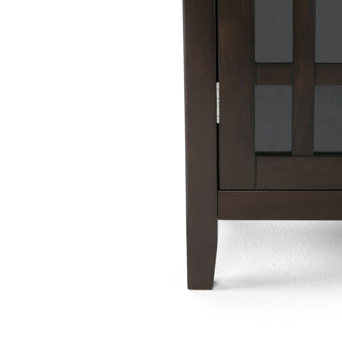 Storage Media Cabinet with Adjustable Shelves - Dark Brown, Light Brown, Dark Gray