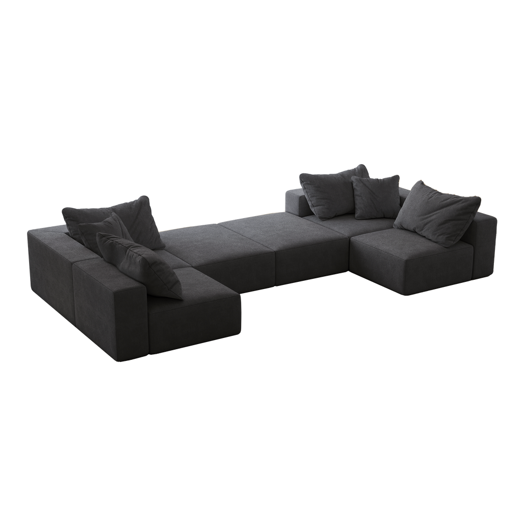 Oversized Sponge Cloud Sofa - Modern Sectional Couch Set