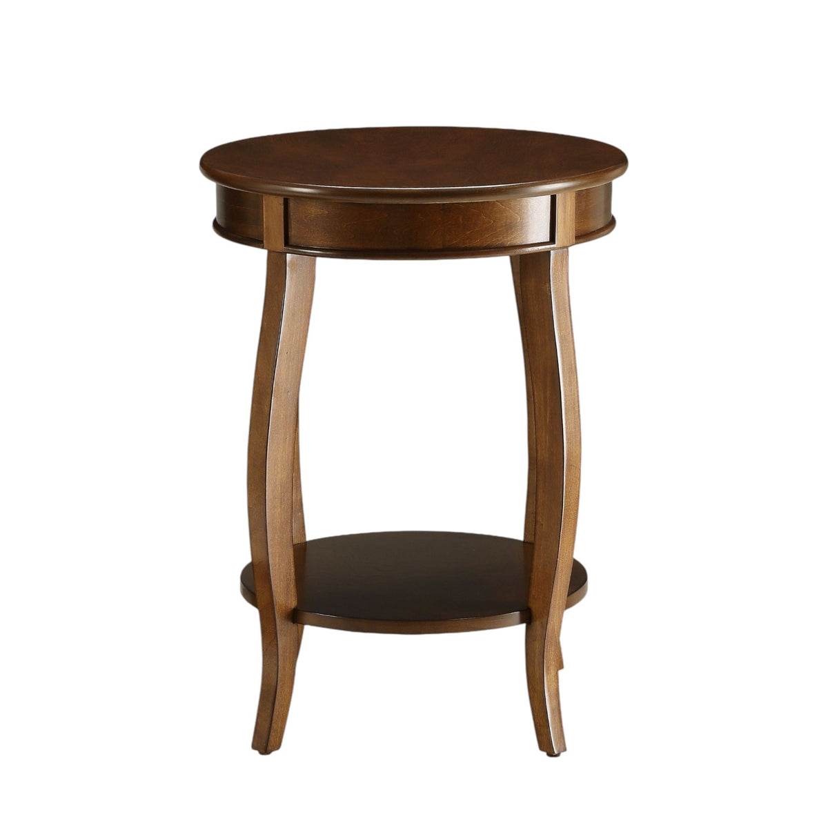 Storage Accent Table with Solid Wood Legs - Light Blue, Dark Brown, or White