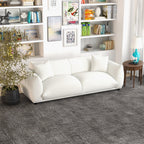 Mid-Century Modern Luxury Sofa with Tufted Design - Light Brown or White