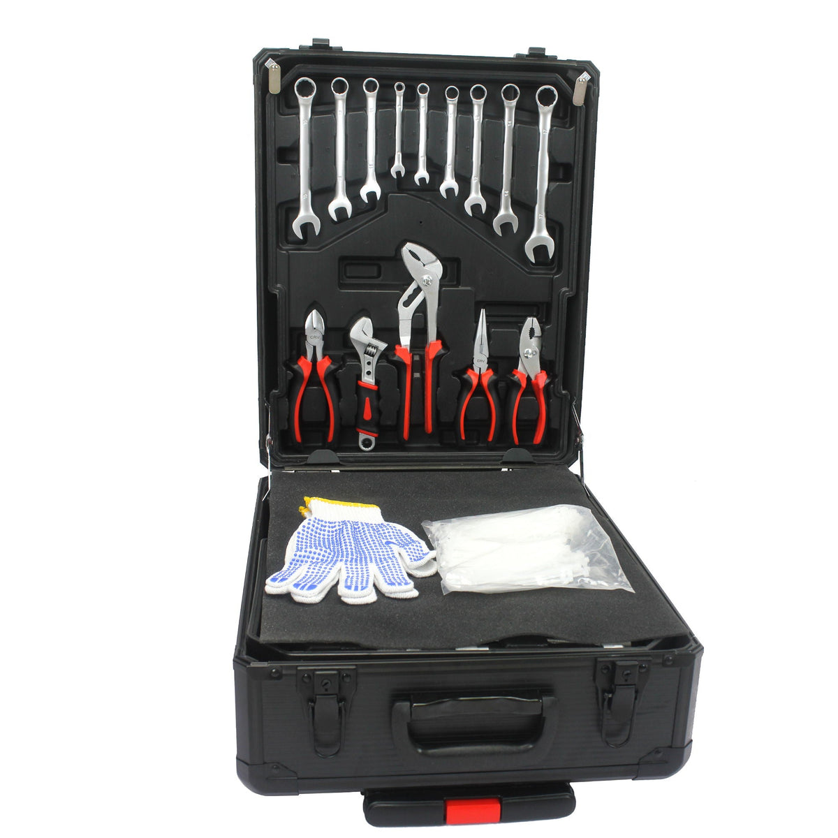 899 Piece Home Repair Tool Set with Rolling Toolbox - Pearl Silver or Black