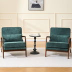 Upholstered Living Room Chair with Curved Armrests - Choice of Color