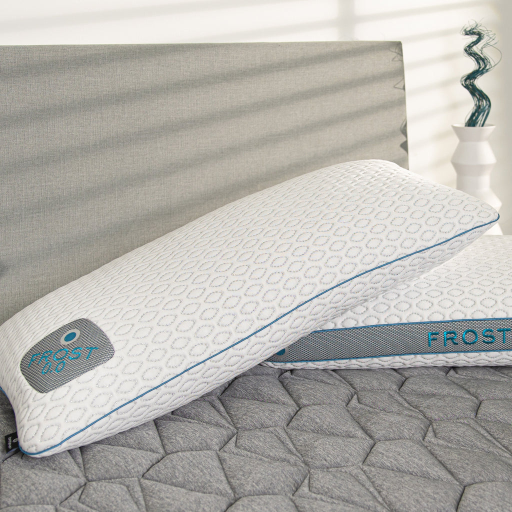 BedGear Frost Pillow 3.0 Cooling King Pillow with Dual-Sided Support - White